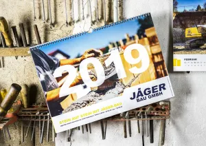 Referenz Kalender für Firma Jäger Bau