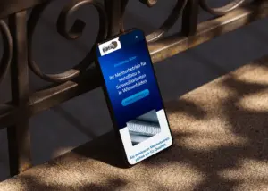 Webseite von Schweißservice-Metallbau Biber auf einem Smartphone