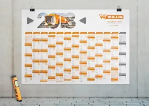 Wandkalender 2018 für Willig Tankfahrzeuge