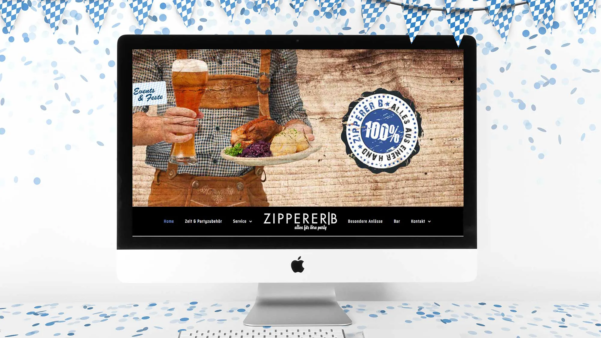 Ansicht Internetauftritt Firma Zipperer