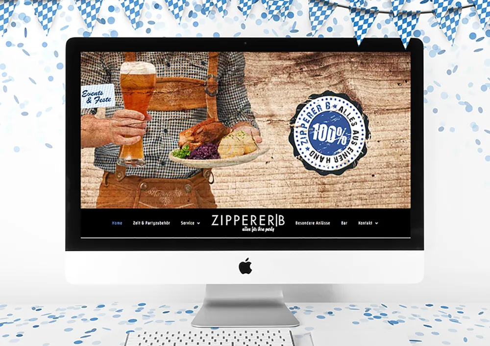 Referenz Webdesign für Kunden Zipperer